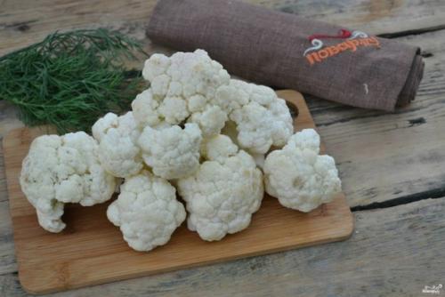 Маринованная цветная капуста с овощами. 02