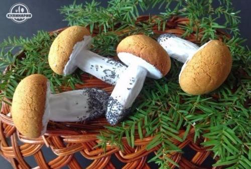 Печенье Грибочки и ёжики. 01