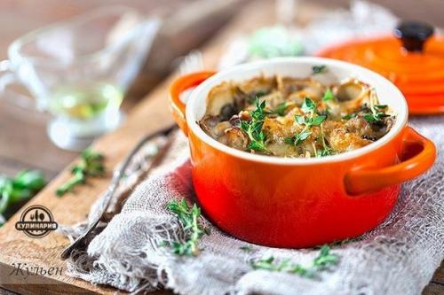 Жульен с курицей и грибами. 07