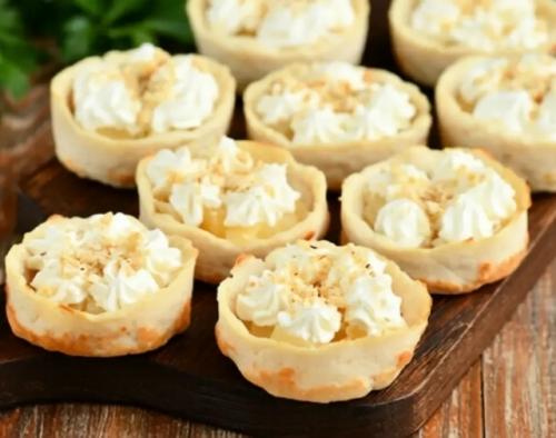 Закуска на новый год из 3 ингредиентов - гости не догадаются, из чего сделаны тарталетки.
