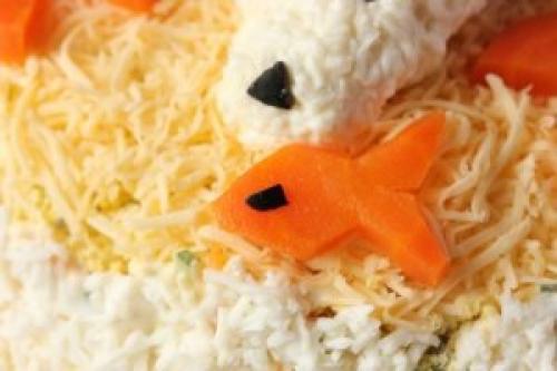 Новогодний салат Северный Полюс? 06