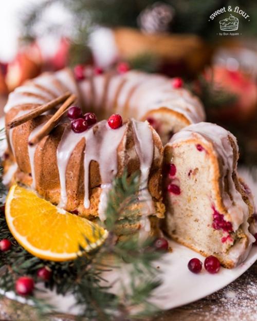 Рецепт кекса с клюквой. 07