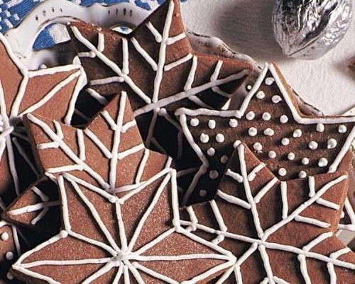 Печенье Снежинки из Шоколада. 04
