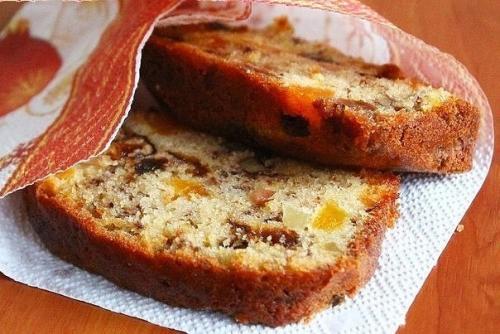 Кекс с сухофруктами.