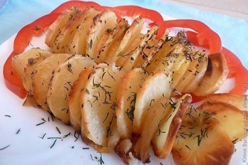 Картофель по-французски.  Ингредиенты: