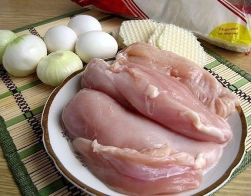 Вафельные бризольки.  Ингредиенты: 01