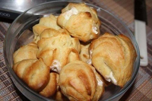 Эклеры с творожно - йогуртовой начинкой. 02