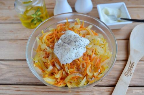 Салат Обжорка с курицей. 05