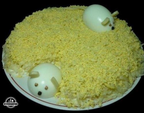 Салат Мышки.  Необходимые продукты:
