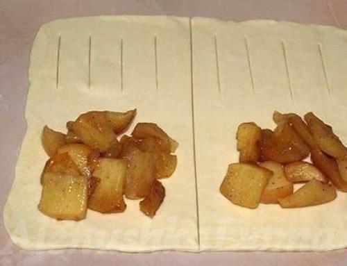 Слойки с яблоками - так просто а кааак вкусно. 03