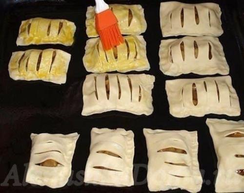 Слойки с яблоками - так просто а кааак вкусно. 05