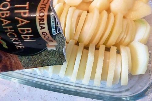 Картофель по-французски.  Ингредиенты: 05