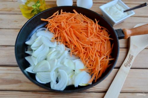 Салат Обжорка с курицей. 02