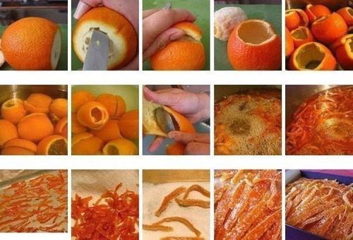 Цукаты из апельсиновых корок.