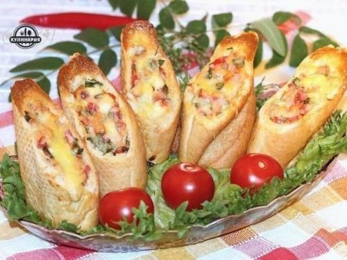 Хлебные стаканчики из багета. 08