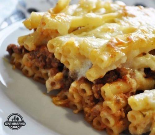Макаронная запеканка.  Ингредиенты: 08