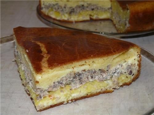 Рыбный пирог на скорую руку.