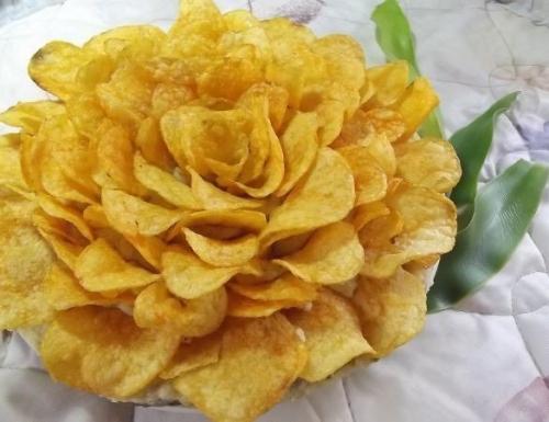 Салат Роза.  Ингредиенты: