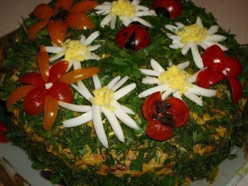 Закусочный торт Полянка.