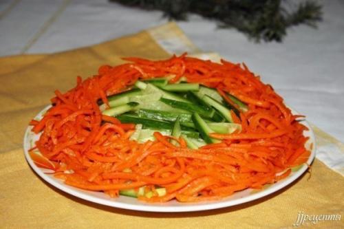 Салат со шпротами.