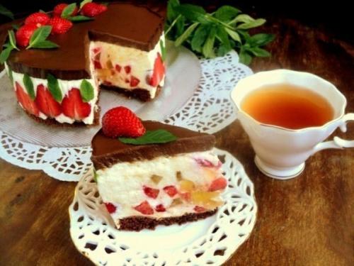 Торт Клубника и Шоколад.