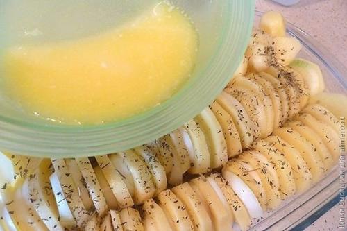 Картофель по-французски.  Ингредиенты: 03