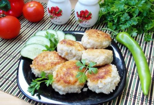 Котлеты из свинины и курицы Пушистые.