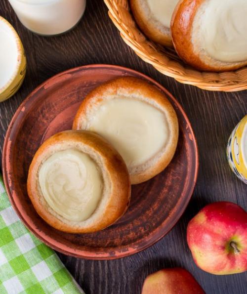 Булочки сметанники.  Ингредиенты.