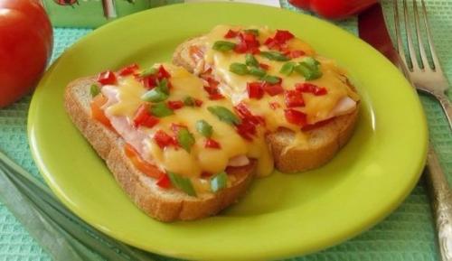 Топ - 9 рецептов быстрого перекуса: горячие бутерброды. 06