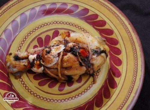 Фаршированные куриные голени.