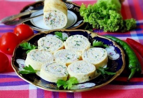 Улет яичный с сыром и крабовыми палочками. 08