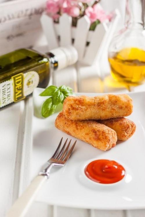 Куриные крокеты с сыром. 09