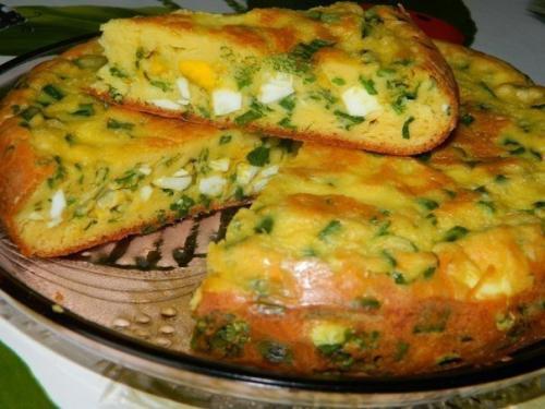 Пирог с яйцами и зеленым луком в мультиварке. 06 Пирог с яйцами и зеленым луком в мультиварке. 06