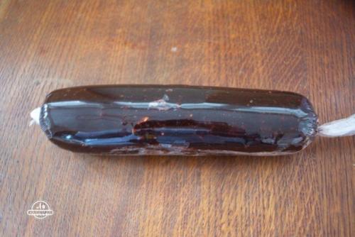 Колбаска из печенья и какао. 07