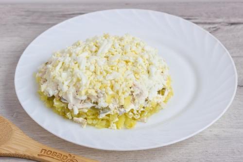 Салат Ананас с курицей и грибами. 03 Салат Ананас с курицей и грибами. 03