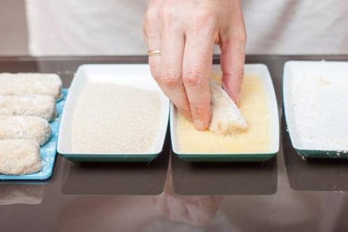 Куриные крокеты с сыром. 08