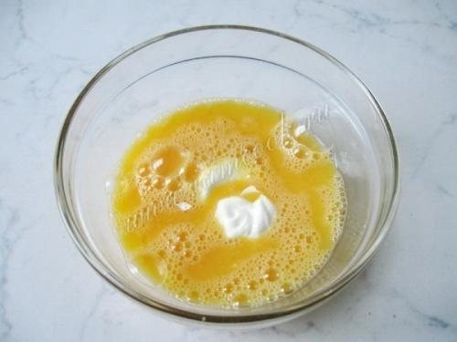 Улет яичный с сыром и крабовыми палочками. 02