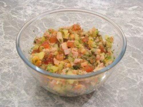 Фаршированный картофель.  Ингредиенты: 01