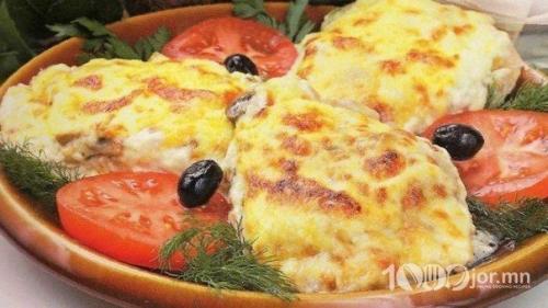 Куриная грудка под шубой. Куриная грудка под шубой.