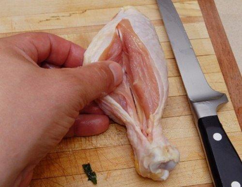 Фаршированные куриные голени. 04