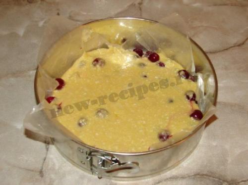 Вкусный пирог с вишней. 06