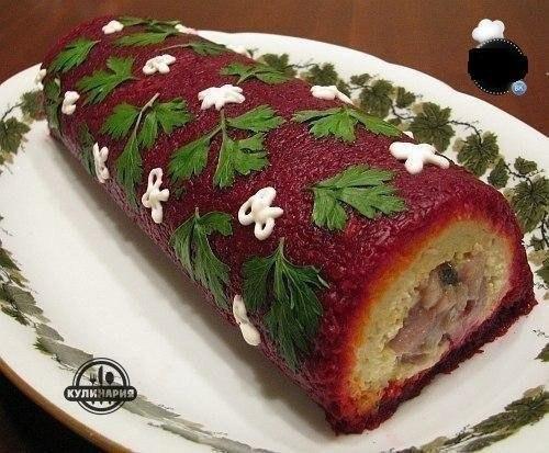 Середка под шубой рулетом.