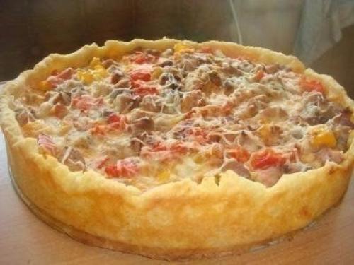 Открытый мясной пирог. 03