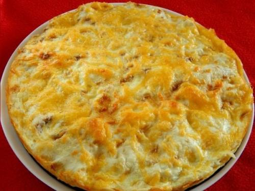 Пирог из лаваша с сыром. 04
