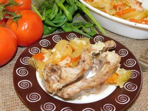 Кролик по-итальянски.  Ингредиенты: