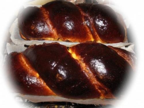 Пасхальная плетенка с шоколадом. 01