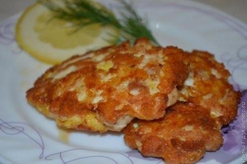 Курино - сырные котлетки.