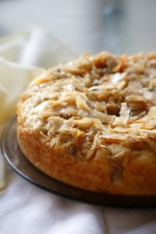Быстрый пирог с капустой. 02