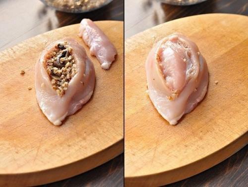 Фаршированные куриные грудки;. 02
