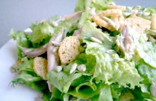 Салат Апрель.  Ингредиенты.